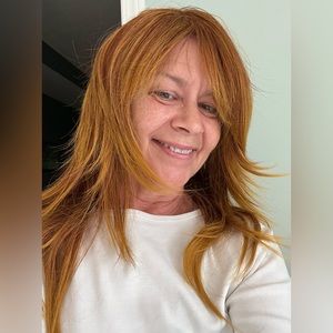 Wig Rusty Red with Highlights